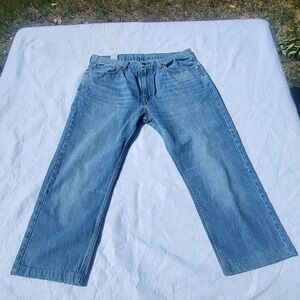 Levi's 505 Regular Fit Mens Jeans 36x24 Blue Denim Straight Leg Medium Wash READ